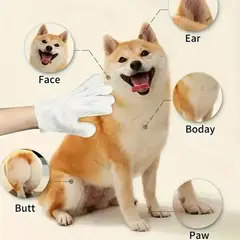 GENERICO - Limpieza Guantes Desechables De Aloe Vera 6pcs Para Mascota