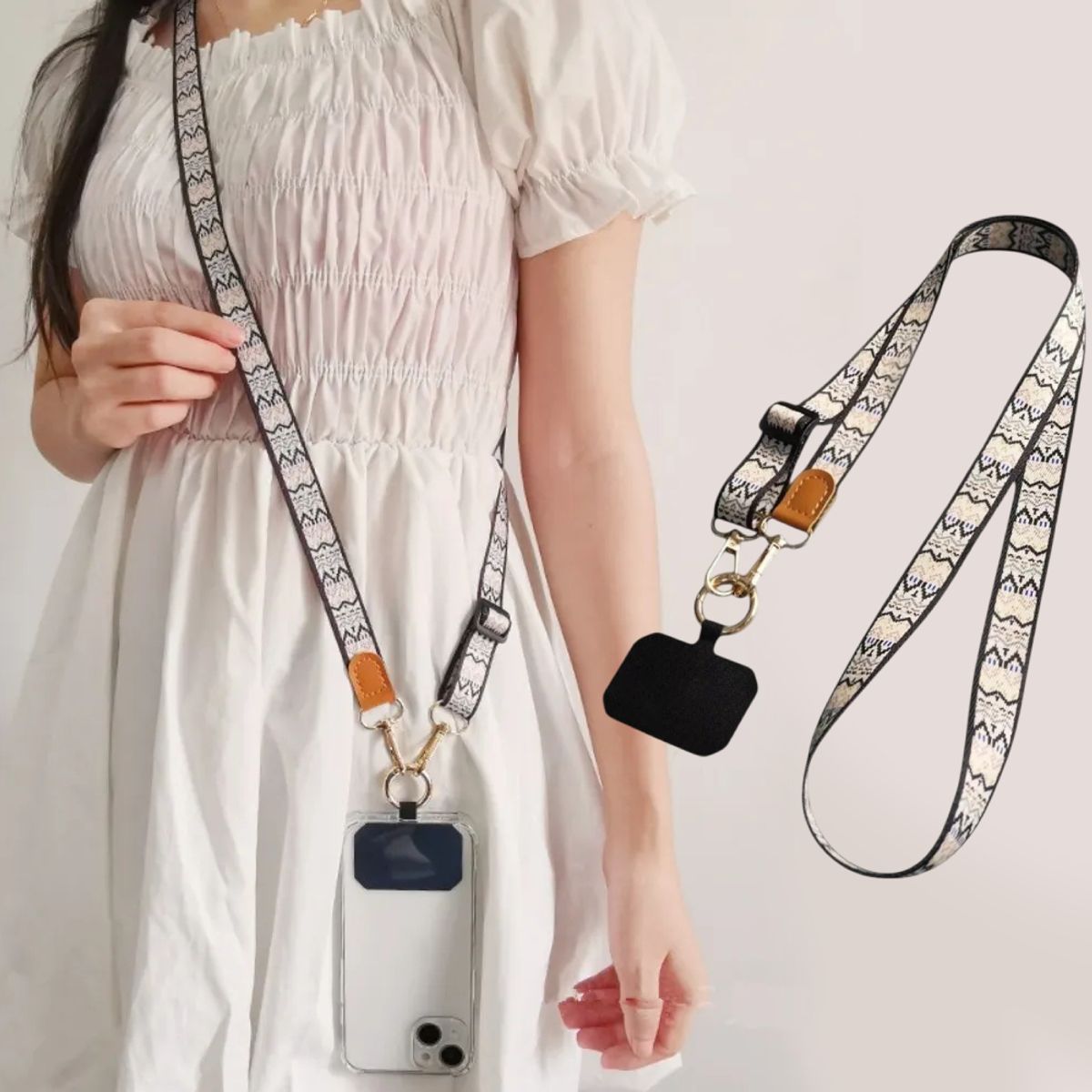 GENERICO - Colgante Ajustable Carcasa Celular Universal Correa 120cm Line