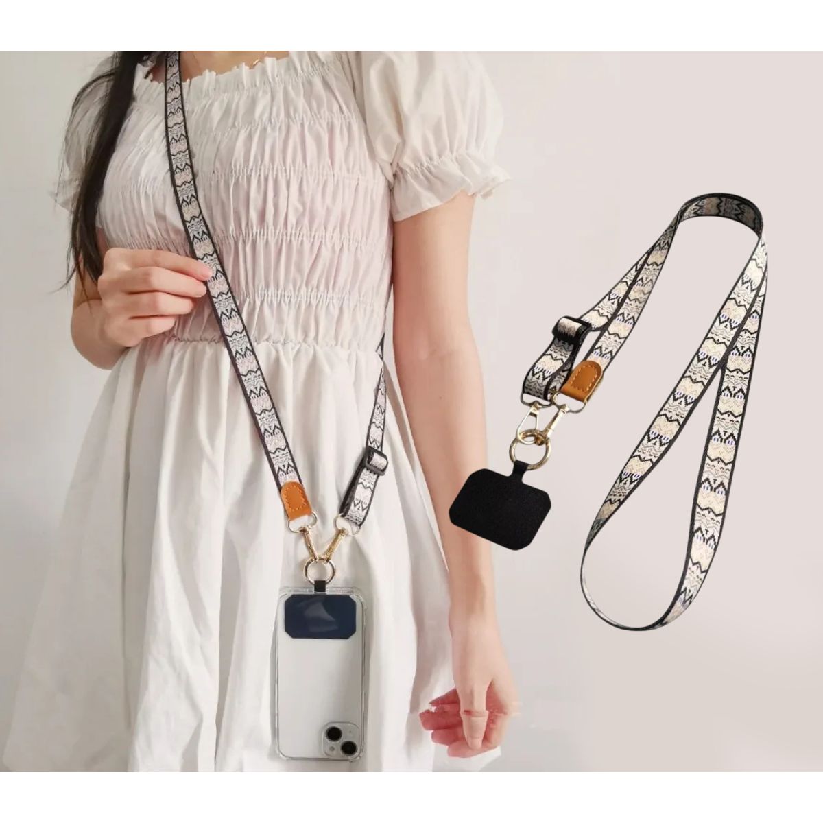 GENERICO - Colgante Ajustable Carcasa Celular Universal Correa 120cm Line