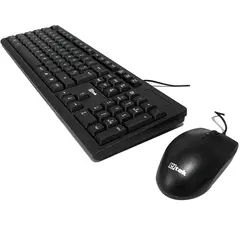 UTEK - KIT TECLADO Y MOUSE ÓPTICO USB NEGRO