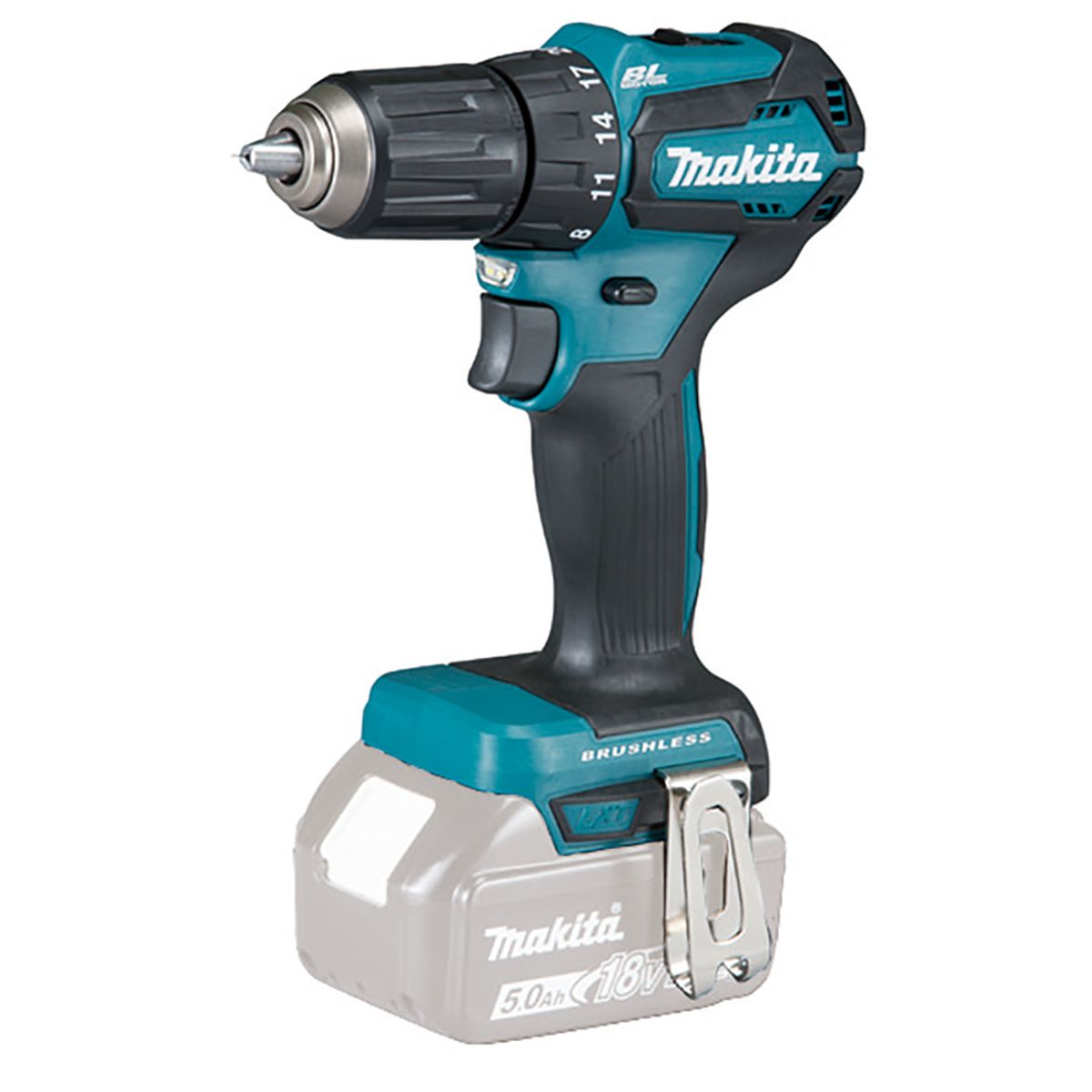 MAKITA - Taladro Atornillador 18v Brushless 40 Nm Makita DDF483 (3 Ah)