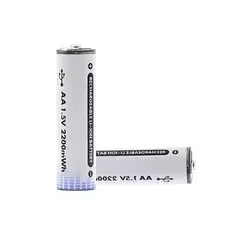 GENERICO - Pilas Recargables AA Puerto USB C