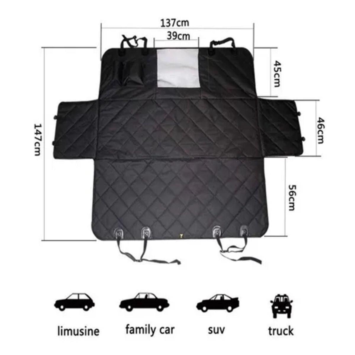 GENERICO - Cubre Asiento Impermeable Anti-sucio para Perro y Mascota