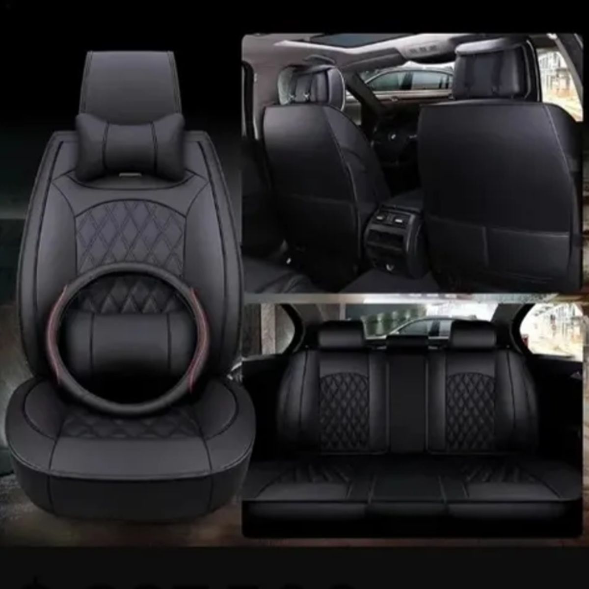 GENERICO - Forro de Lujo Cubre Asientos para Autos y Camionetas