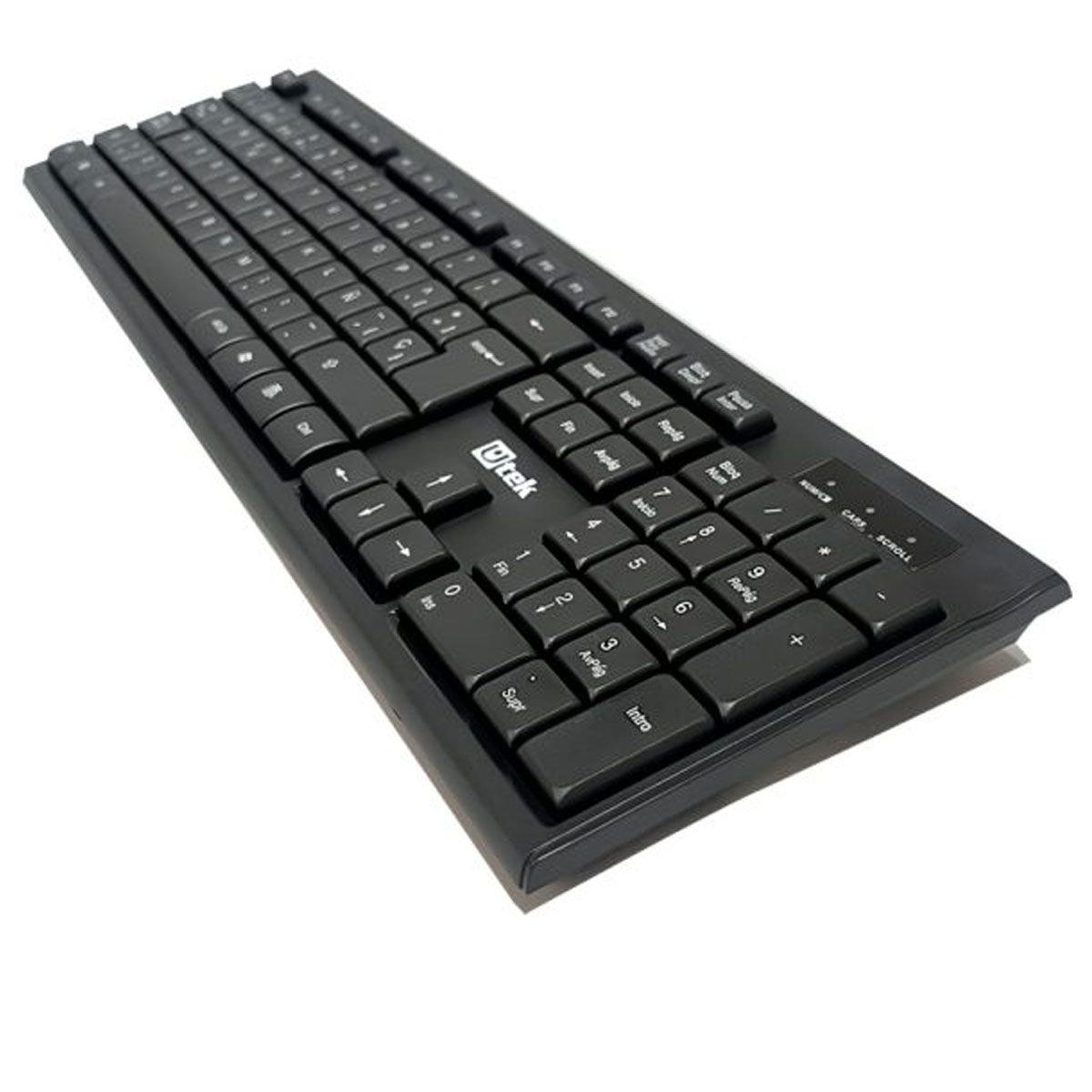 UTEK - KIT TECLADO Y MOUSE INALAMBRICO USB NEGRO