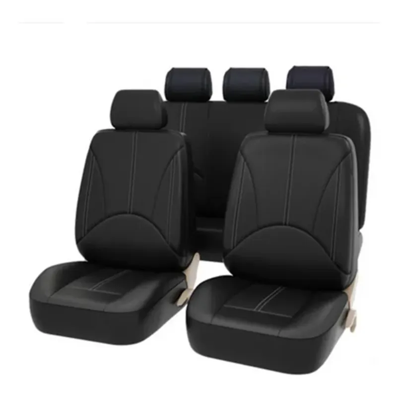 GENERICO - Set Funda Cubre Asientos de Ecocuero 9 Piezas