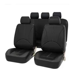 GENERICO - Set Funda Cubre Asientos de Ecocuero 9 Piezas
