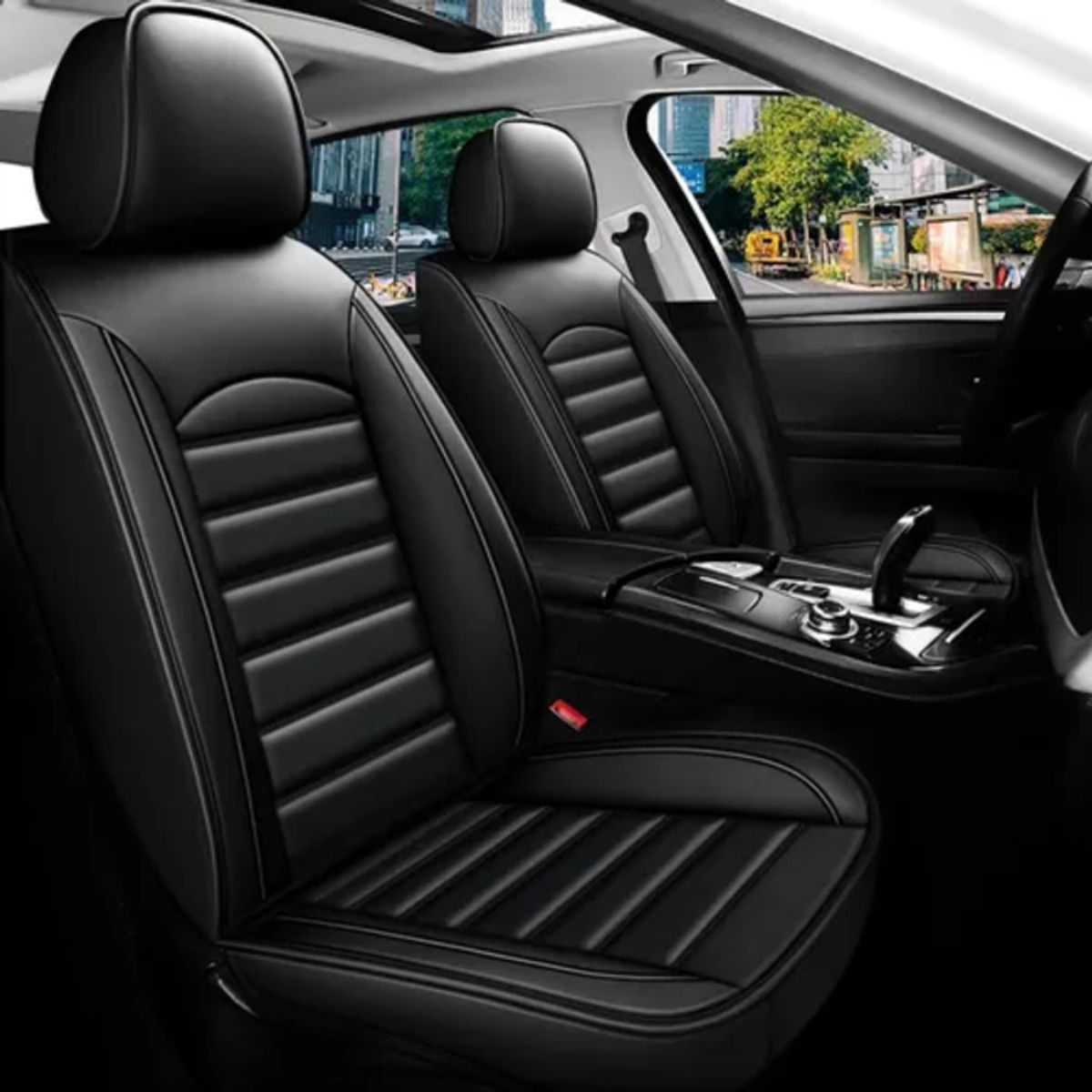 GENERICO - Kit Funda Cubre Asiento Auto Premium Luxury