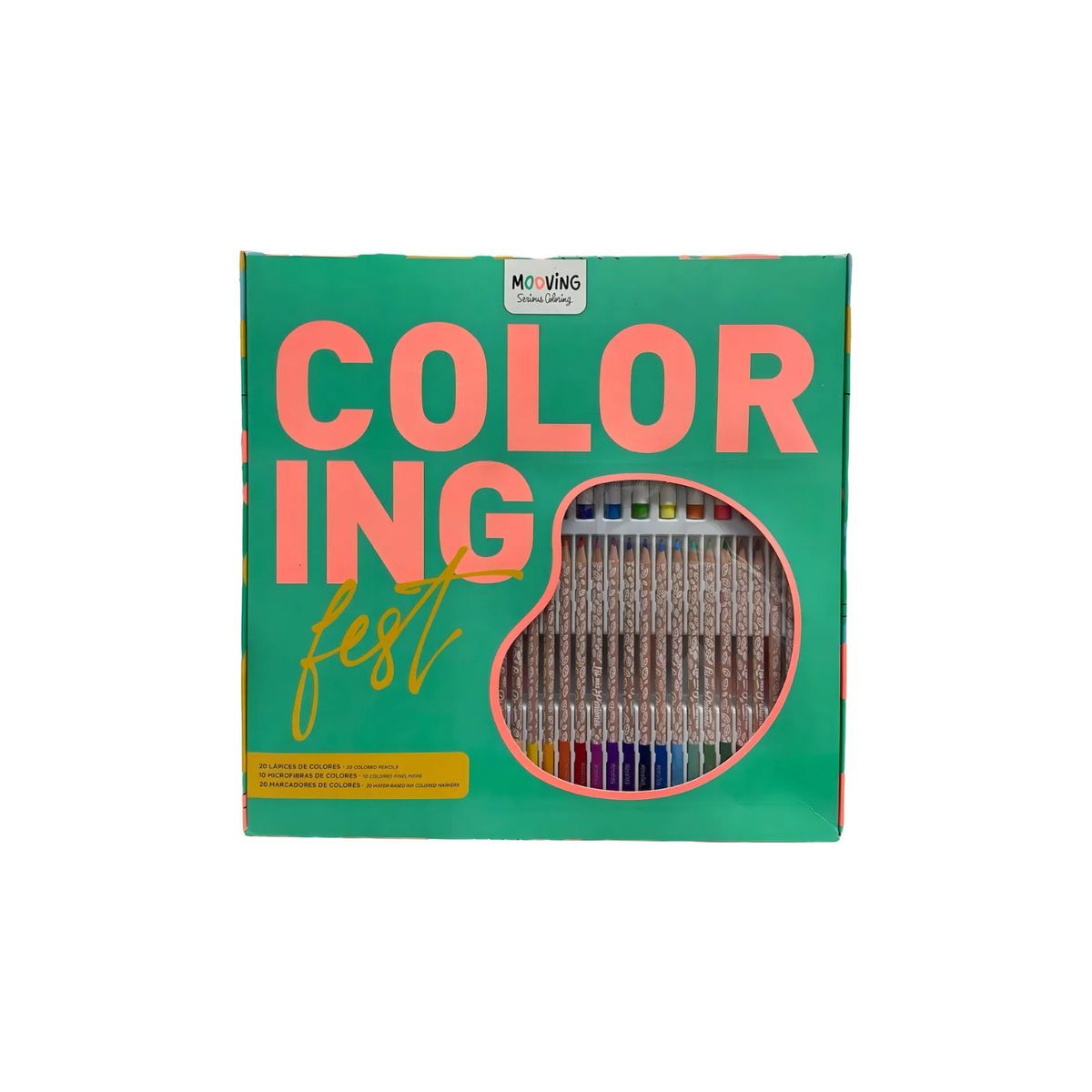 MOOVING - Coloring Fest set de 50 piezas