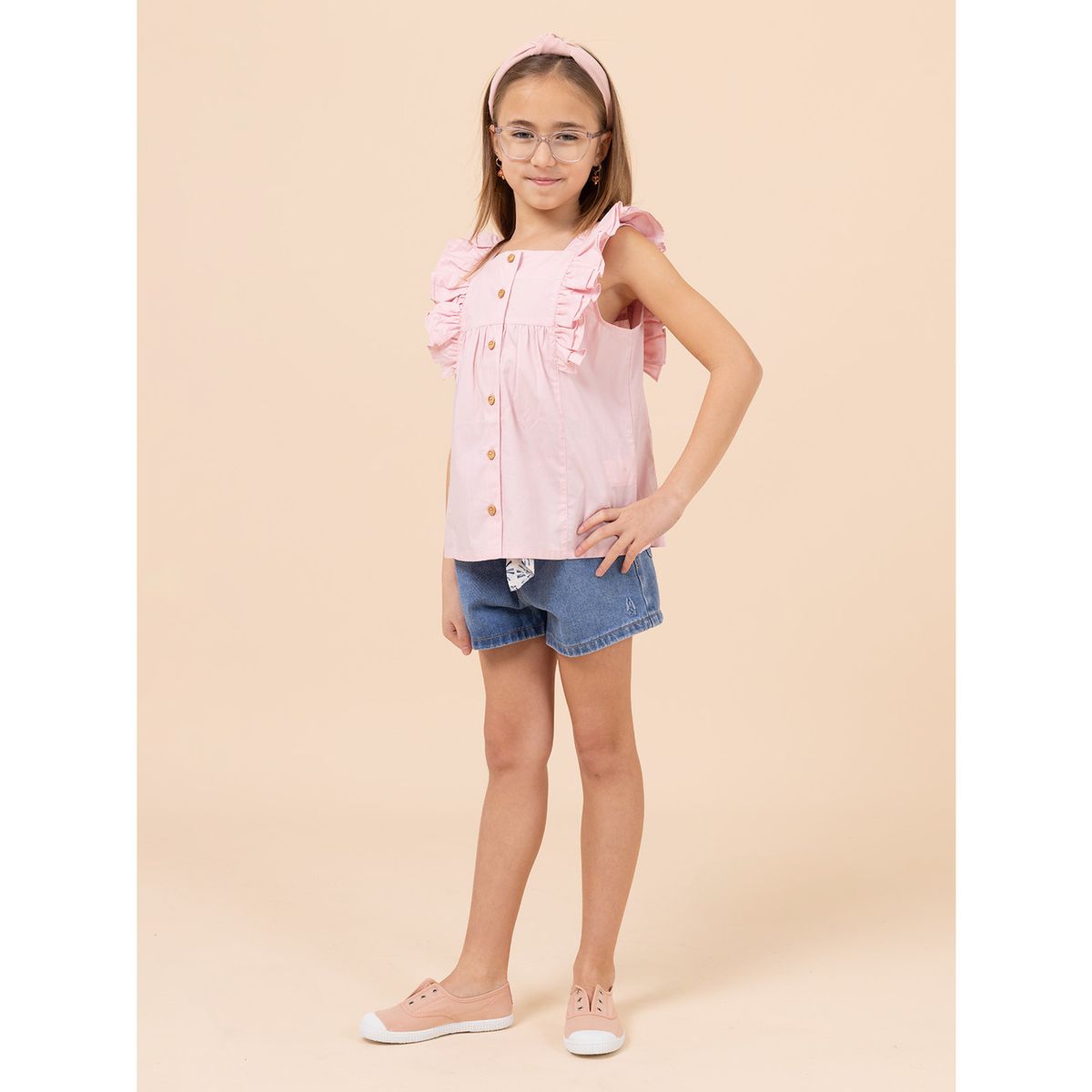 HUSH PUPPIES - Polera Niña Padua Rosado HUSH PUPPIES