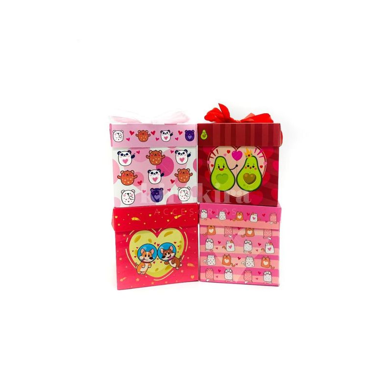 GENERICO - Caja De Regalo Plegable Love Comic 12PCS 15X15CM