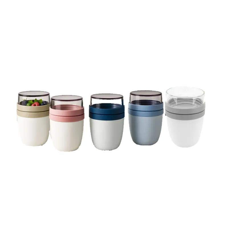 VISUALHEX LIMITADA - Lunch Pot Yogurt Recipiente De Comida Aislado De 2 Niveles