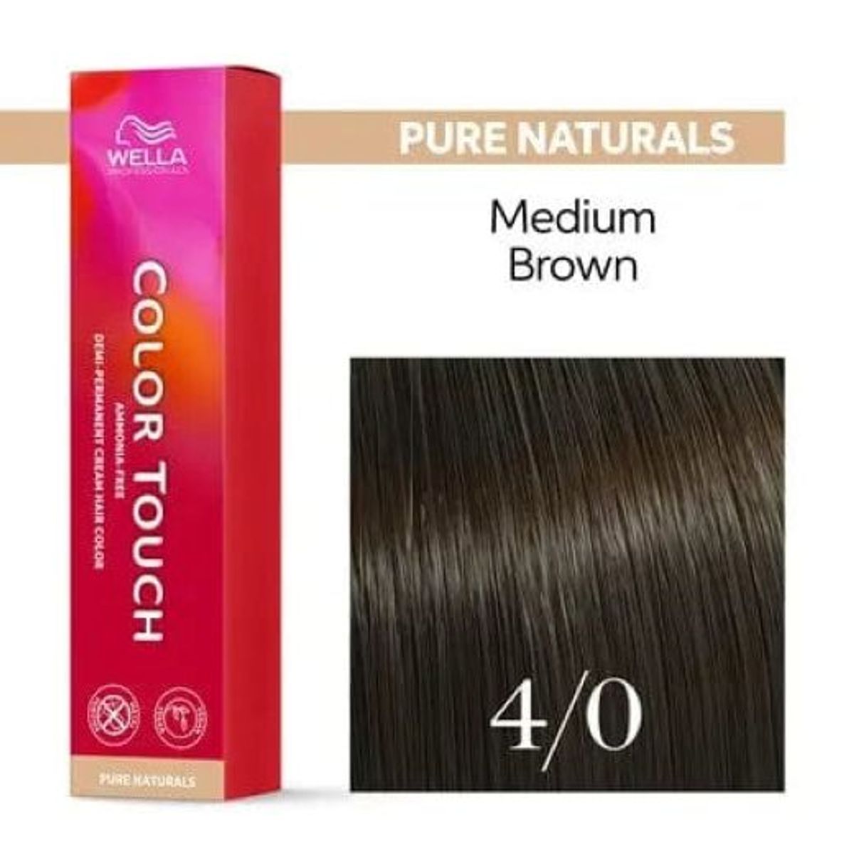 WELLA - Tinte Wella Color Touch 4.0 Castano Mediano 60ml
