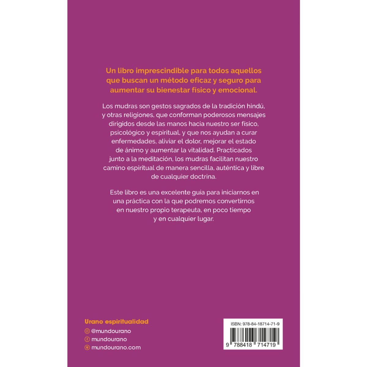 EDICIONES URANO - Libro Mudras