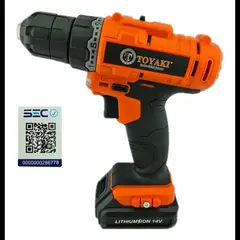 TOYAKI - Taladro Atornillador Inalambrico 10mm 14v Tk-839