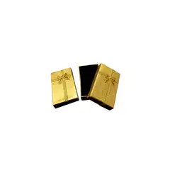 GENERICO - Caja Joyas Dorado 5 x 8 Cm 12 PCS
