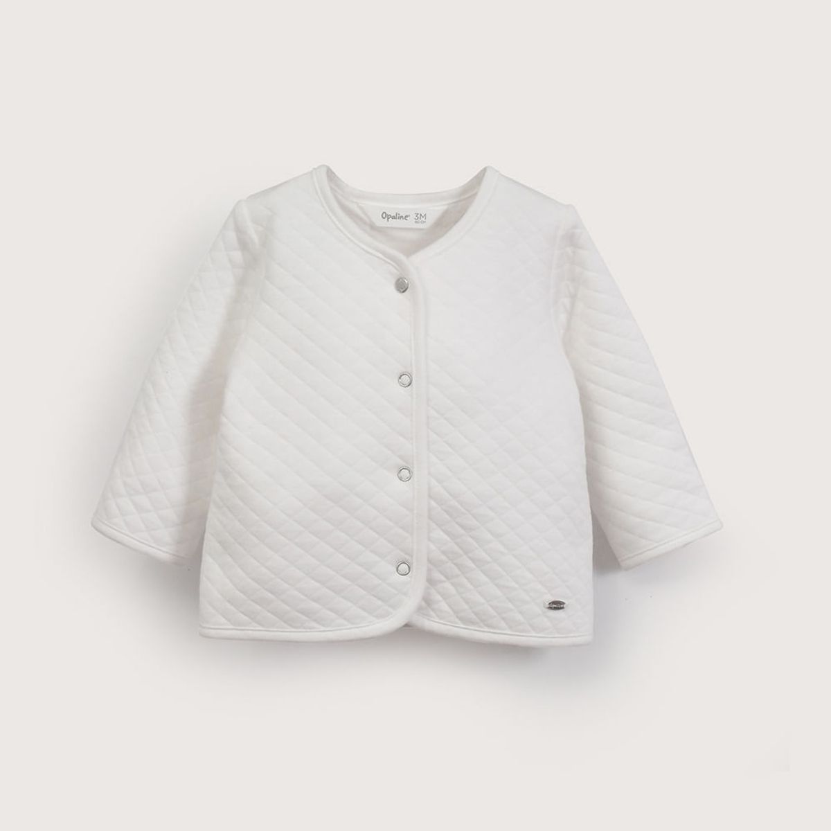 OPALINE - Chaqueta quilted blanca de bebé unisex