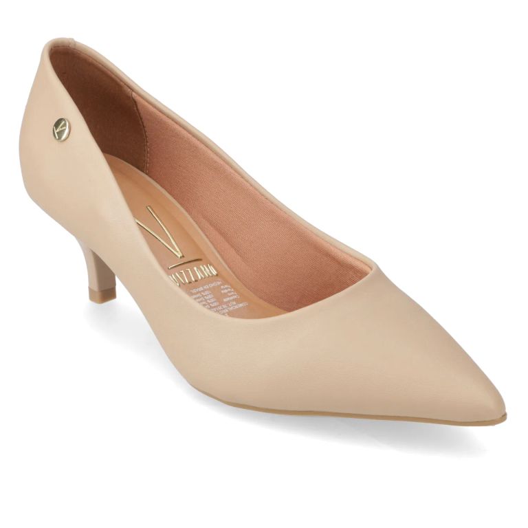Stiletto Taco Aguja Beige Mujer