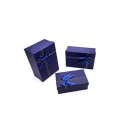GENERICO - Caja Rectangular Triple Azul 1 PCS