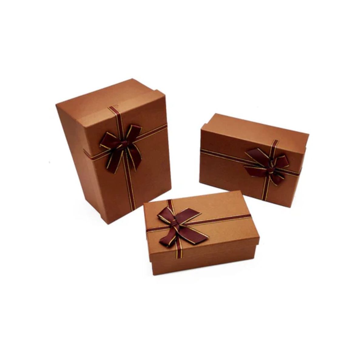 GENERICO - Caja Rectangular Triple Cafe 1 PCS