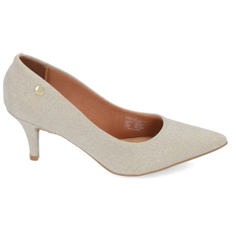 Stiletto Taco Aguja Dorado Mujer