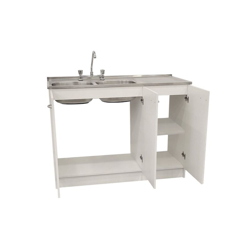 AGM - Kit Lavaplatos 120cm Blanco Derecho