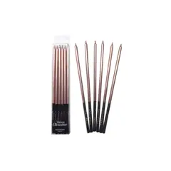 GENERICO - Vela Chrome Rose Gold 6 Unidades