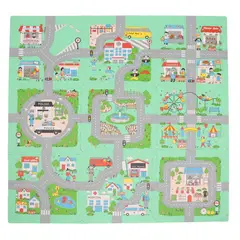 INFANTI - Alfombra Mat Eva Pista Ciudad 9 Piezas