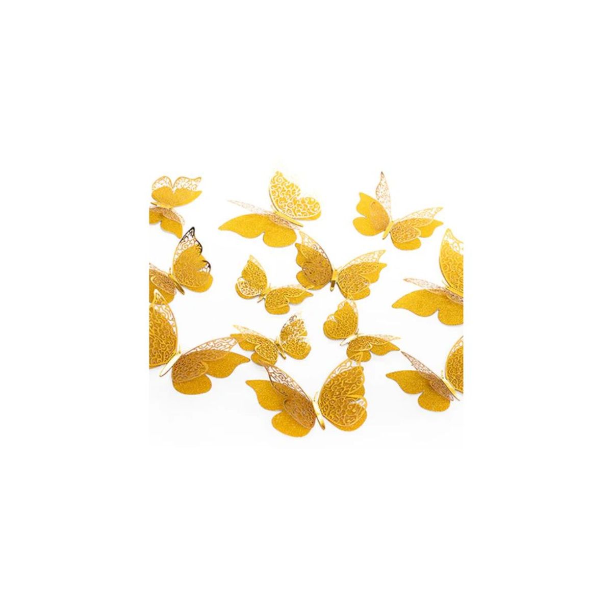 GENERICO - Deco Mariposa Amarillo 12 Unidades