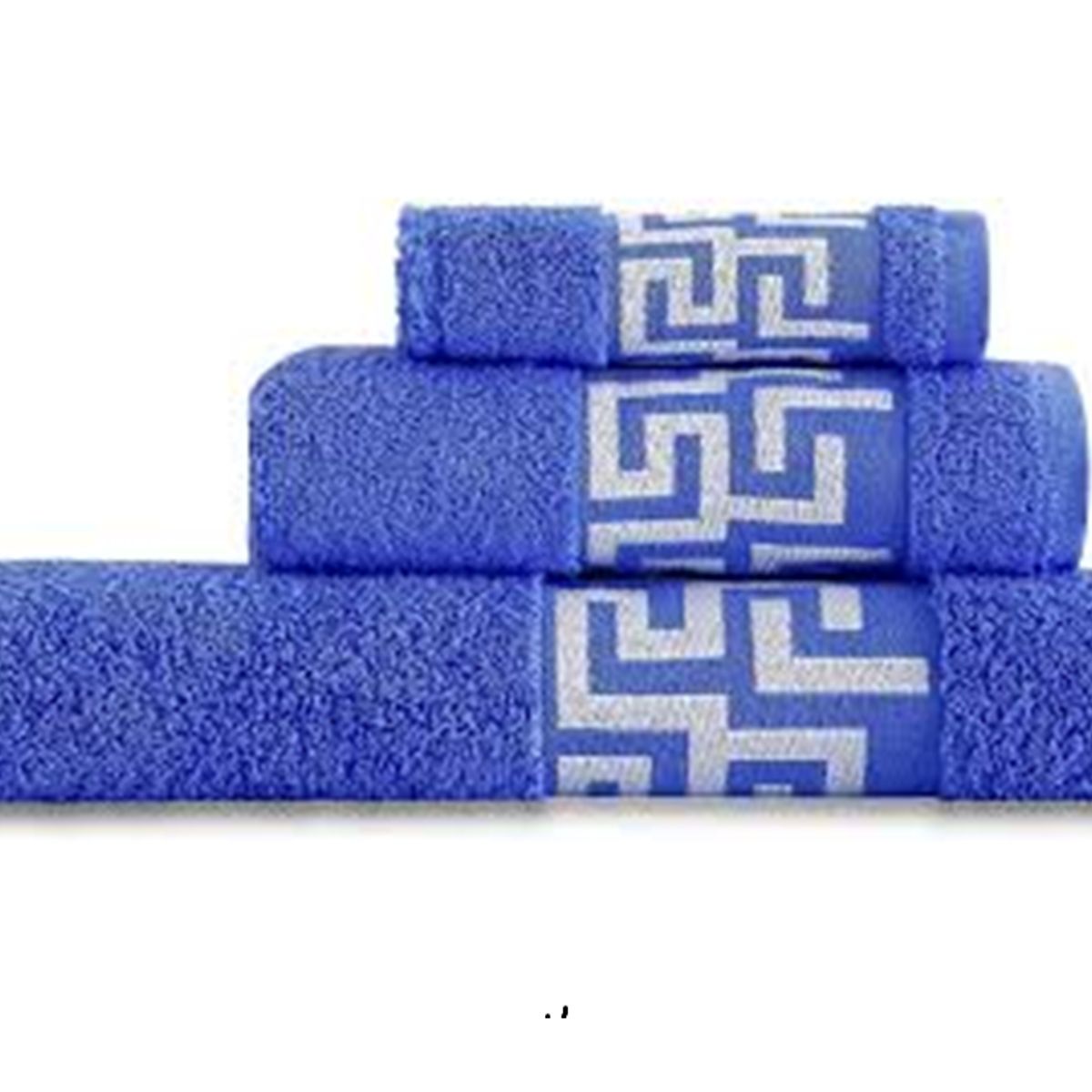 GENERICO - Set 4 Toallas de Baño Twins 2 Mano + 2 Baño Crudo y Azul Doral