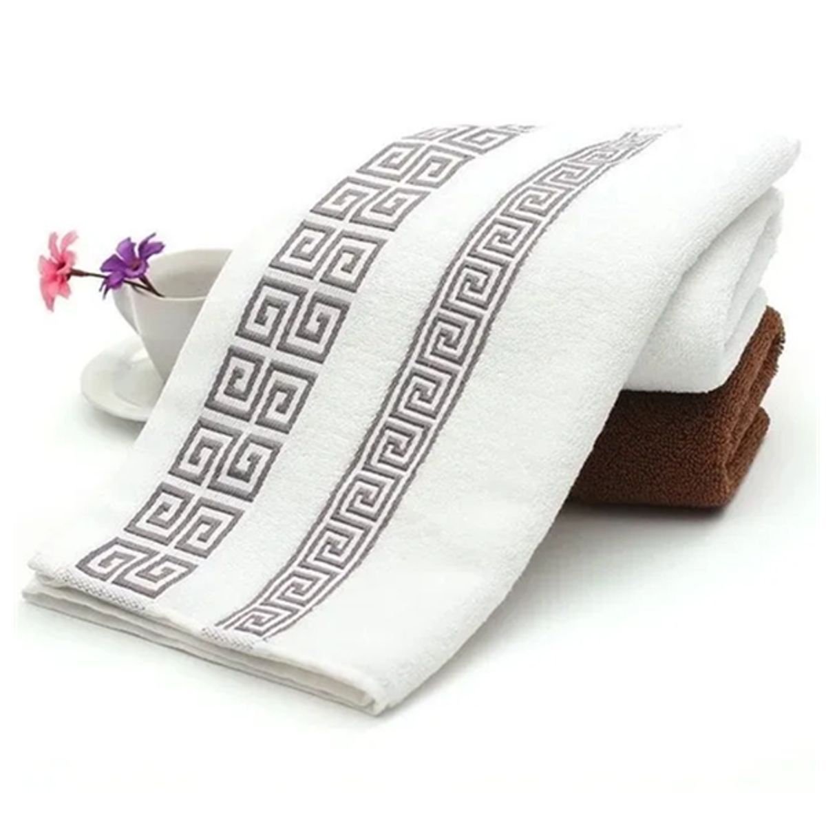 GENERICO - Set 2 Toallas de Mano 100% Algodón Suave y Gruesa