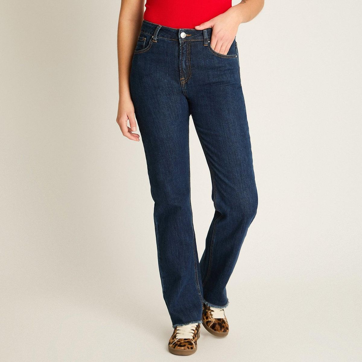 ACUARELA - Jeans Tiro Medio Mujer