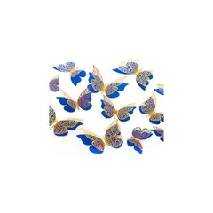 GENERICO - Deco Mariposa Azul 12 Unidades