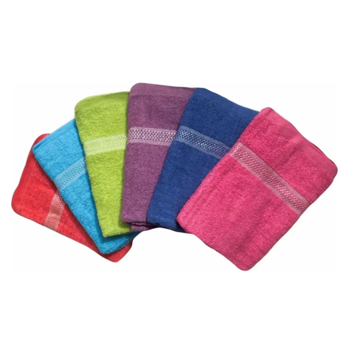 GENERICO - Pack 6 Toallas de Baño Algodón 140x70 cm Surtido Colores