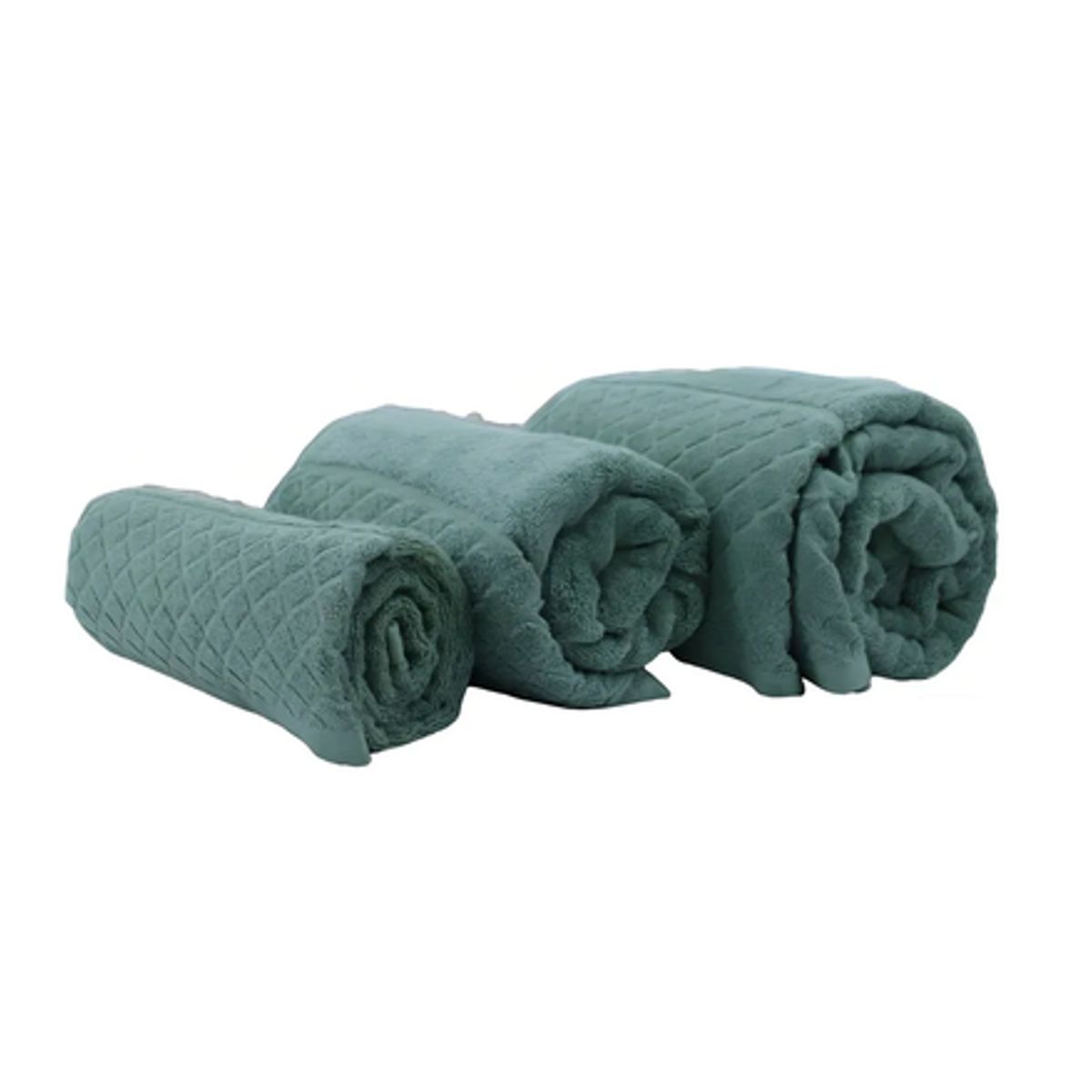 Toalla Extra Grande 100x140 cm 100% Algodón Color Verde Liso, marca GENERICO - Foto Principal