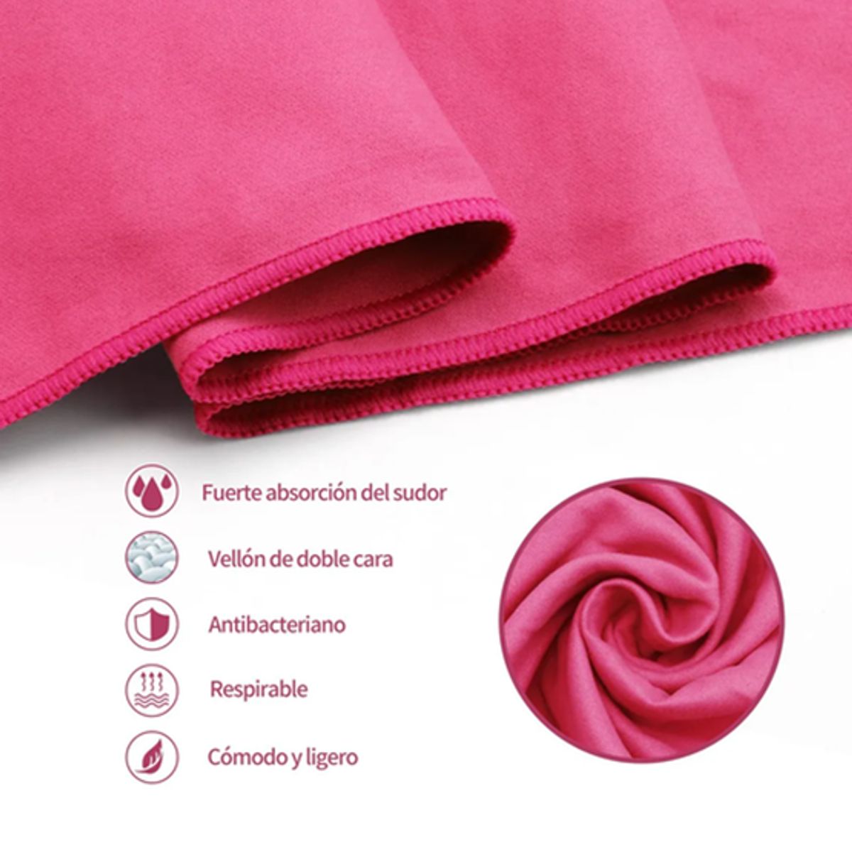 GENERICO - Toalla Microfibra Secado Rápido Pack de 2