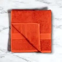 GENERICO - Toalla Baño + Mano Algodón By Cannon 350 g Color Naranja Liso