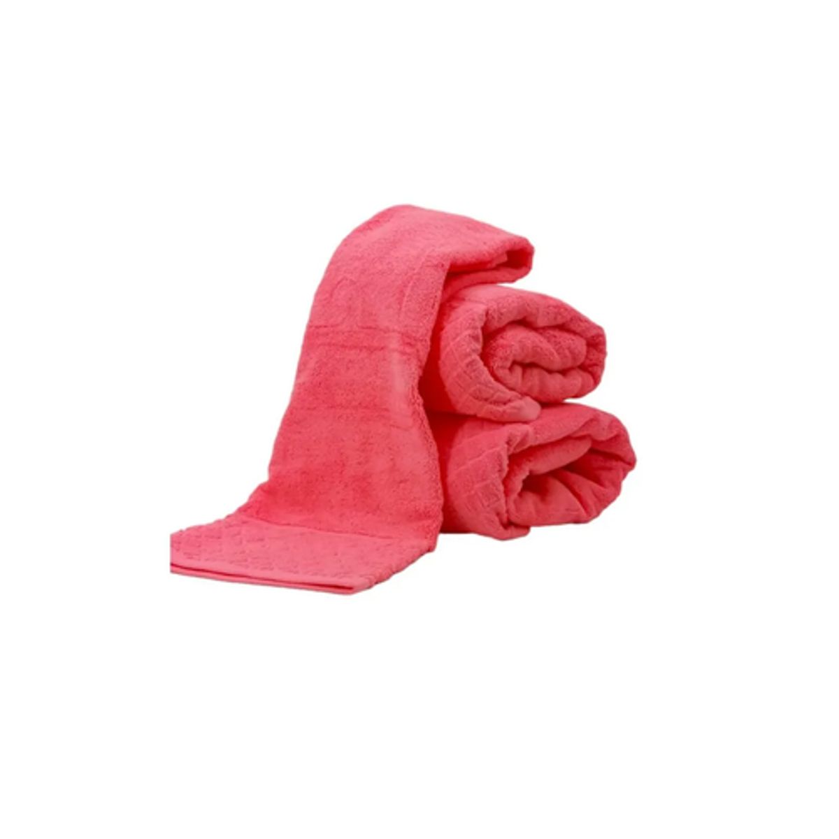 GENERICO - Toalla de Cara 30x50 cm 100% Algodón Pack de 2 Color Fucsia Liso