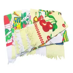 GENERICO - Set 12 Paños de Cocina Algodón Estampado Mundo Toallas