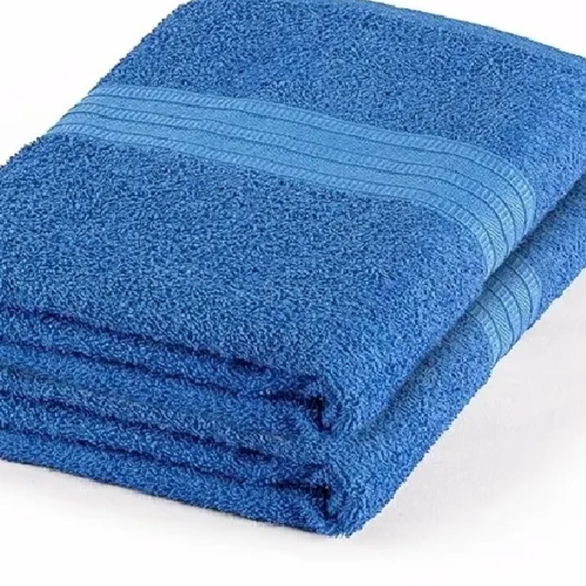 GENERICO - Juego de Toallas Lourdes Azul 500 gm2 Baño y Mano Azul