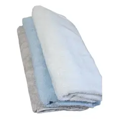 GENERICO - Pack 3 Toallas de Baño 100% Algodón 140x70 cm con Bordado