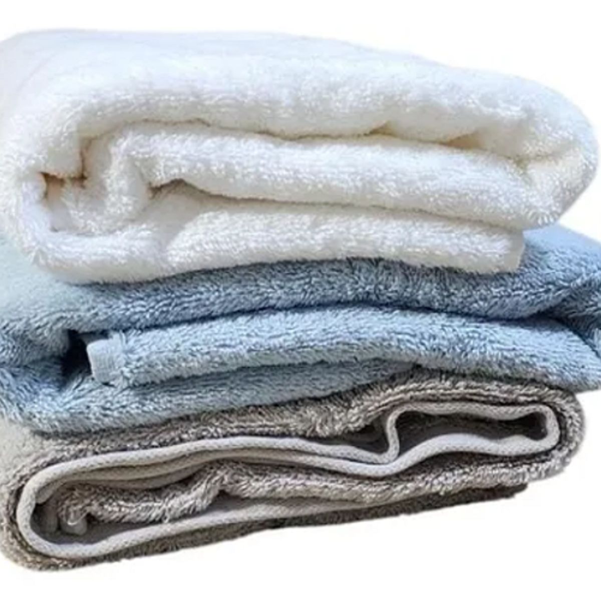 GENERICO - Pack 3 Toallas de Baño 100% Algodón 140x70 cm con Bordado