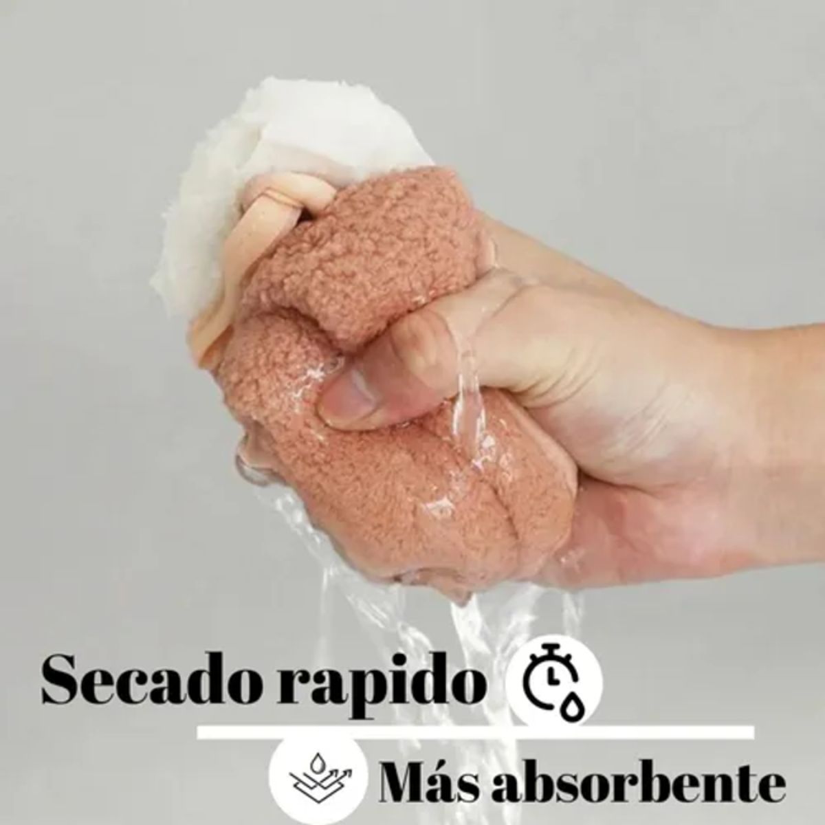 Pack 2 Toallas Baño Mano Viaje Microfibra Secado Rápido, marca GENERICO - Foto 2
