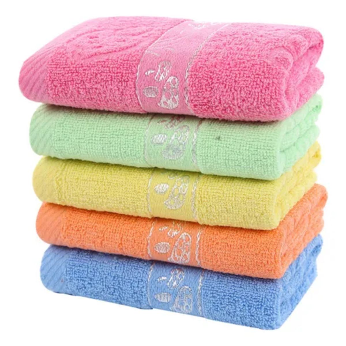 GENERICO - Pack 6 Toallas de Mano Algodón Baño Cara Cocina Gym 35x75 cm