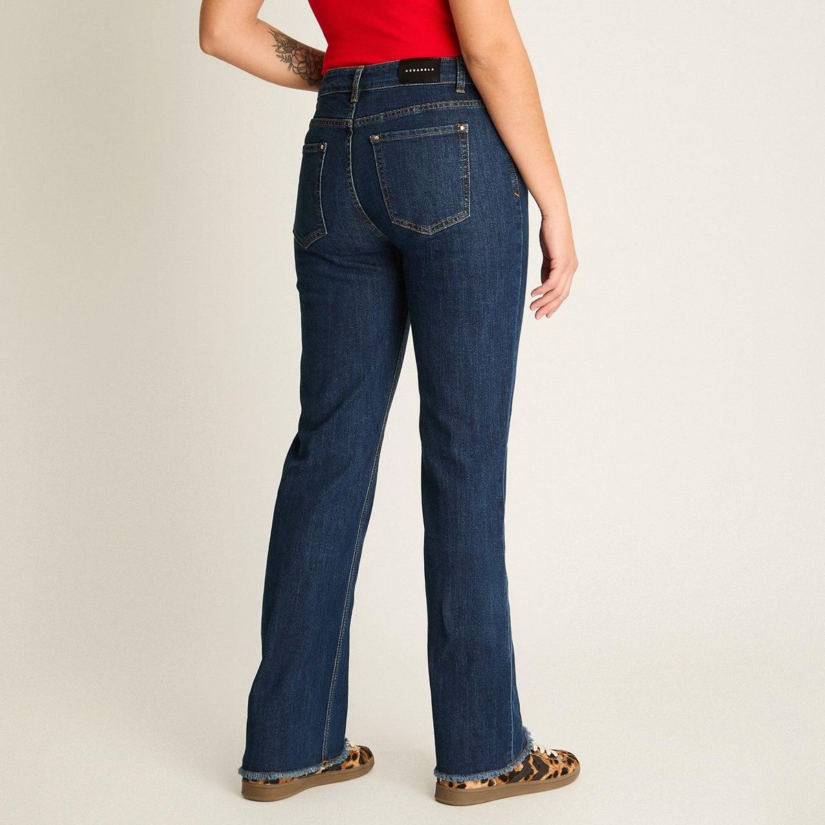 ACUARELA - Jeans Tiro Medio Mujer