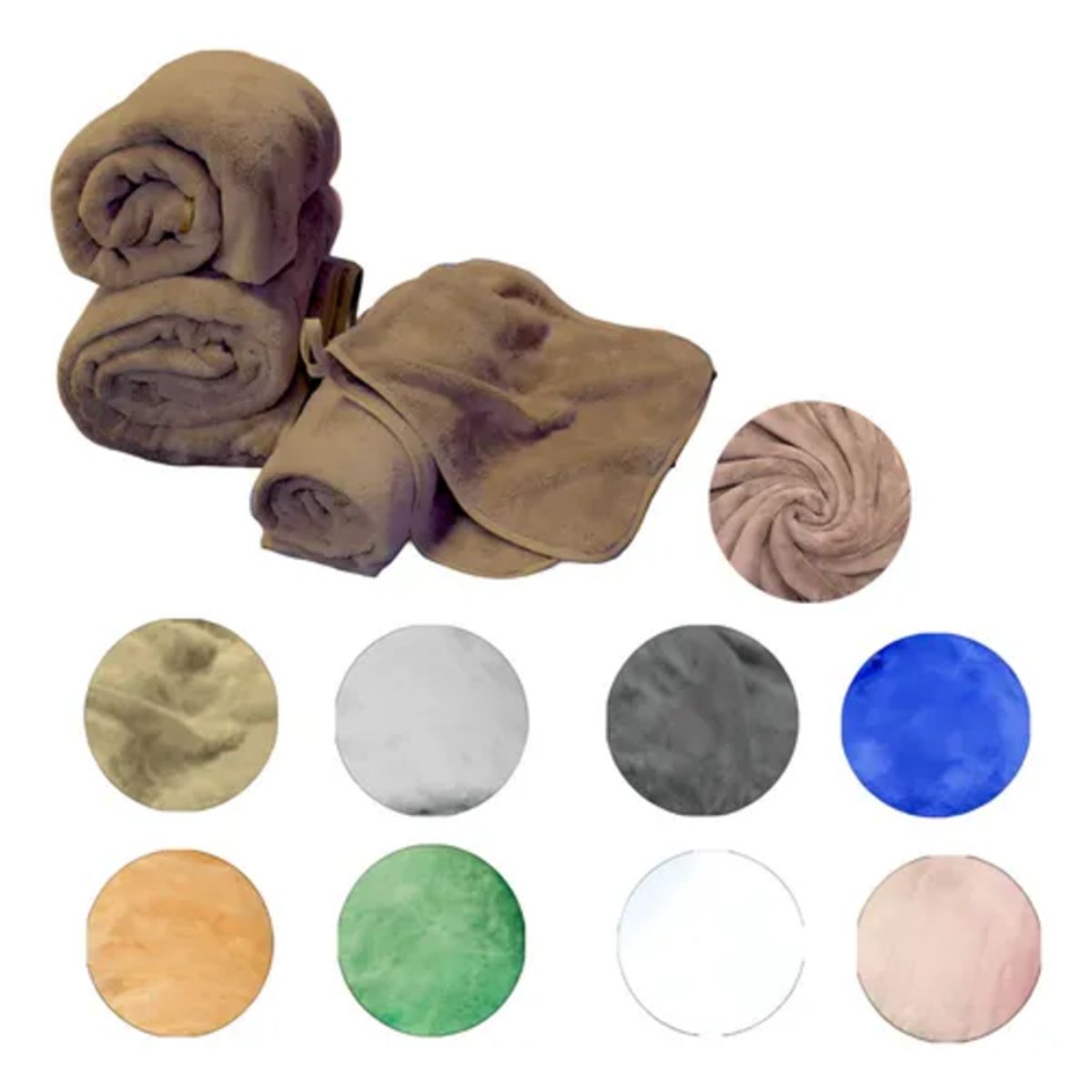 GENERICO - Toallas 50x90 cm Pack de 2 Color Café