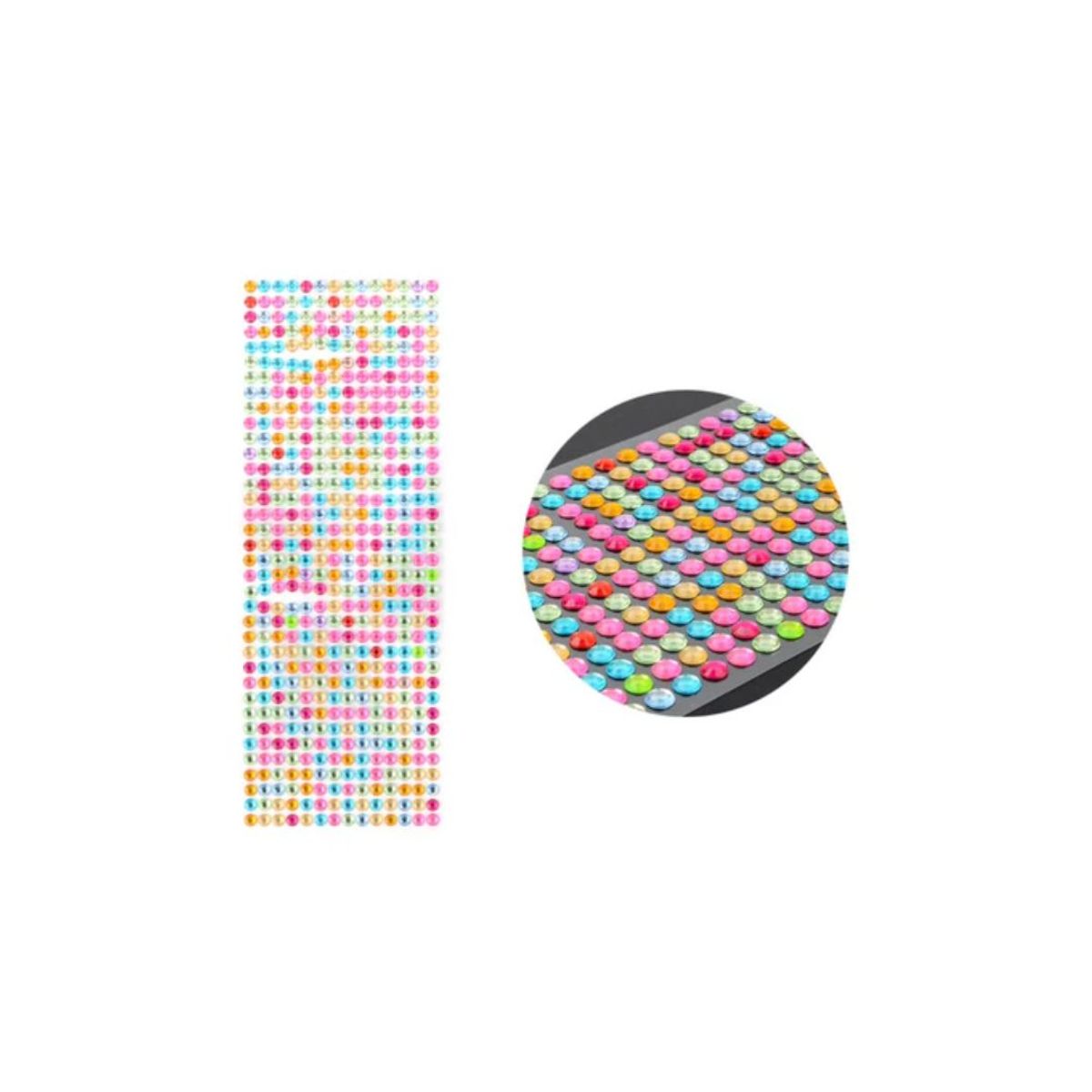 GENERICO - Pack Pegatinas Decorativas Diamantes Sticker Multicolor