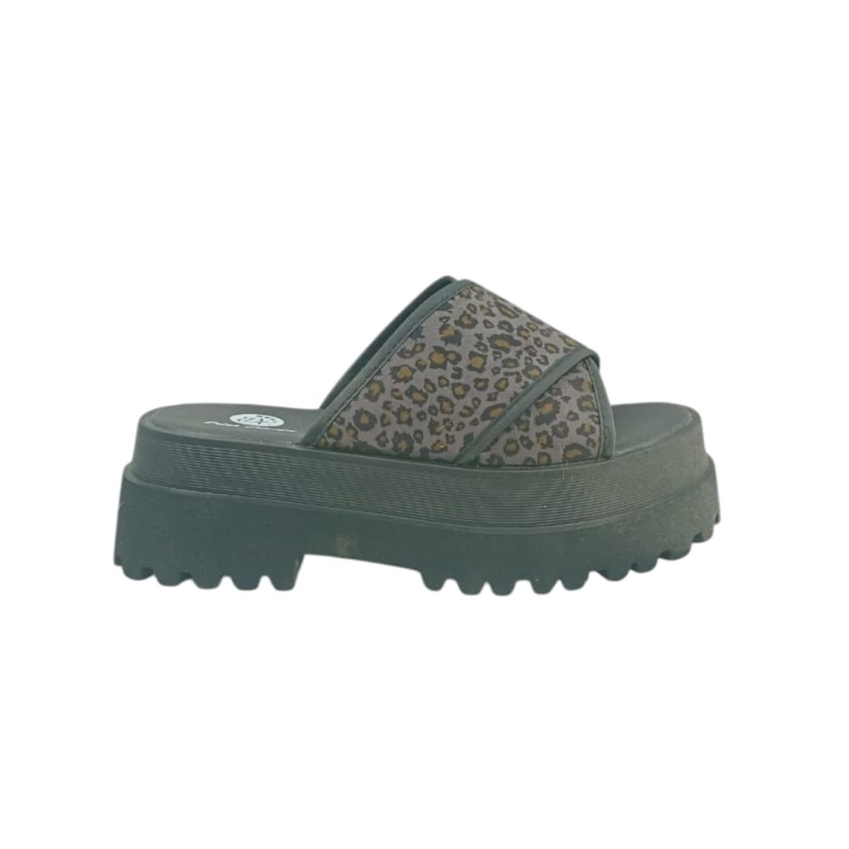 HERIEL - Sandalia Negra Print Plataforma Mujer