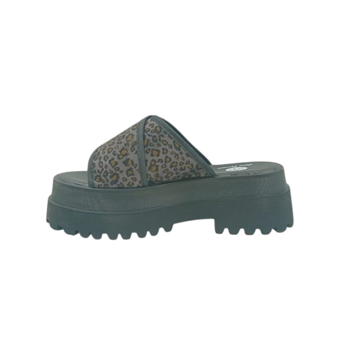 HERIEL - Sandalia Negra Print Plataforma Mujer