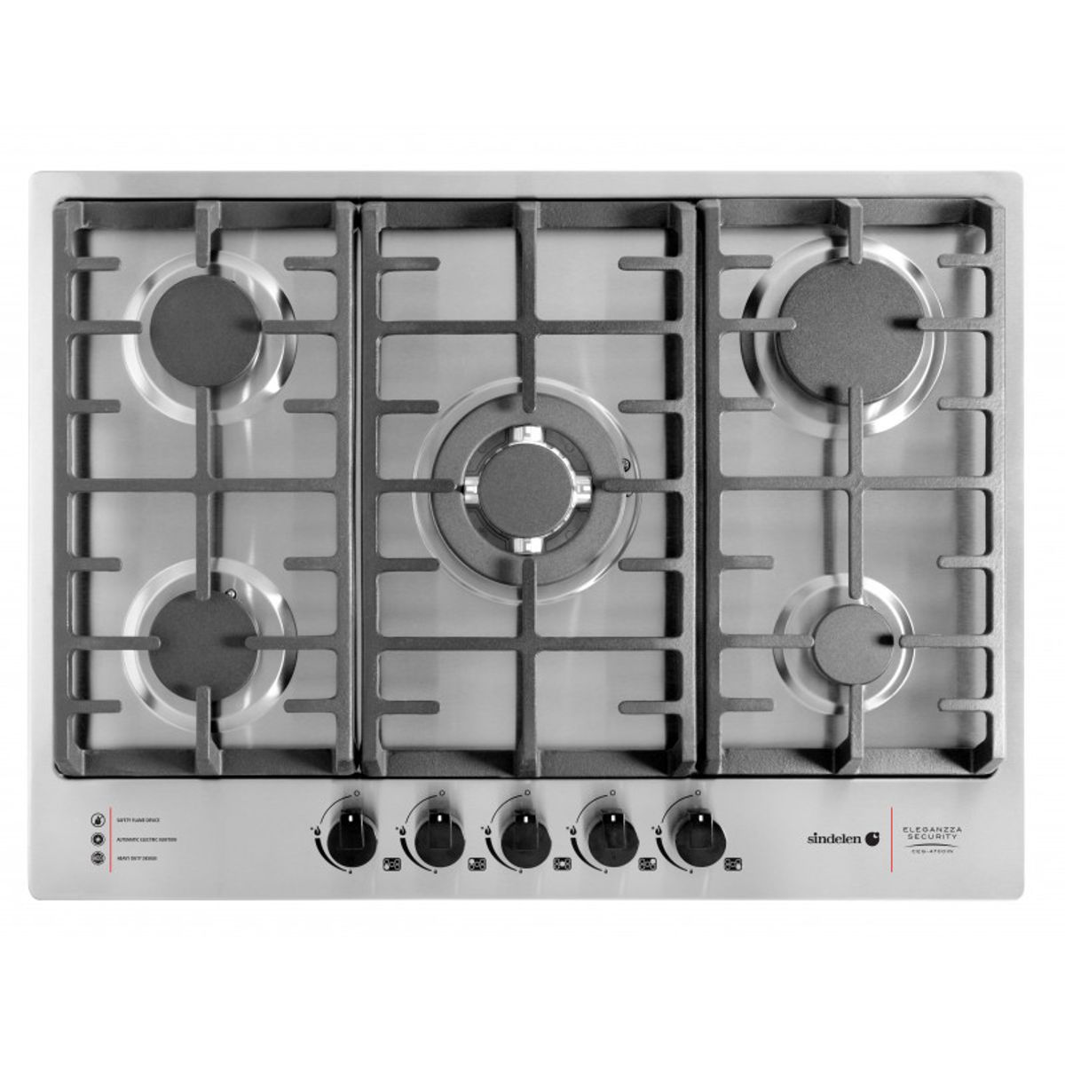 SINDELEN - Encimera 5 Quemadores a Gas Ceg-4700In Sindelen